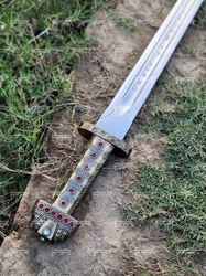 Viking Sword of King Ragnar Lothbrok, Vikings Ragnar,Battle Ready Medieval Sword