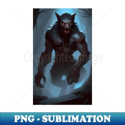 werewolf art - Sublimation-Ready PNG File - Transform Your Sublimation Creations