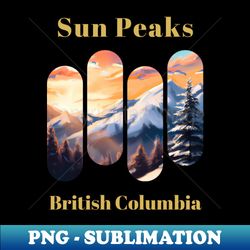 Sun Peaks ski - British Columbia - PNG Transparent Sublimation Design - Perfect for Sublimation Art