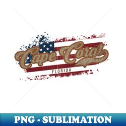 Cape Coral Florida - Retro PNG Sublimation Digital Download - Perfect for Creative Projects