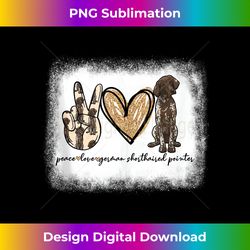 Bleached Peace Love GSP German Shorthaired Pointer Dog Lover Tank Top - Contemporary PNG Sublimation Design - Chic, Bold, and Uncompromising