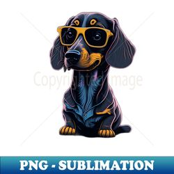 Cool Retro vintage Sausage Dog - Modern Sublimation PNG File - Revolutionize Your Designs