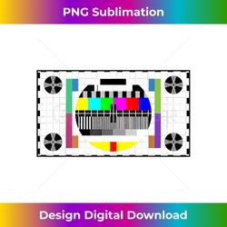 Funny TV Test Pattern in Color Sheldon Nerdy Geek Gift - Sublimation-Optimized PNG File - Immerse in Creativity with Every Design