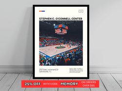 Stephen C O'Connell Center Florida Gators Canvas NCAA Stadium Canvas Oil Painting Modern Art Travel