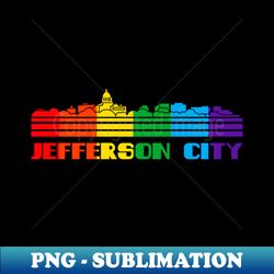 Jefferson City Pride Shirt Jefferson City LGBT Gift LGBTQ Supporter Tee Pride Month Rainbow Pride Parade - Aesthetic Sublimation Digital File - Perfect for Creative Projects