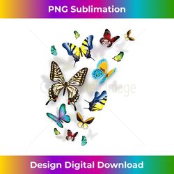 butterfly collection just a girl who loves butterflies gift - futuristic png sublimation file - ideal for imaginative endeavors
