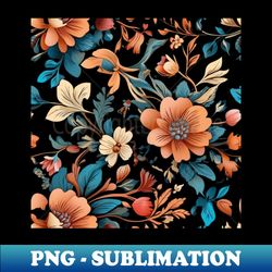 Boho Vintage Floral pattern - Stylish Sublimation Digital Download - Instantly Transform Your Sublimation Projects