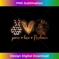 Peace Love Melanin Black Queen Afro Natural Hair African - Minimalist Sublimation Digital File - Enhance Your Art with a Dash of Spice
