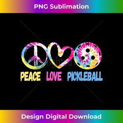 Womens Girl Pickleball Ladies Peace Love Pickleball Tie Dye Pink Tank Top - Bespoke Sublimation Digital File - Enhance Your Art with a Dash of Spice