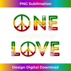 One Love Rasta Reggae Music Hippie Peace Rastafari Roots Tank Top - Chic Sublimation Digital Download - Enhance Your Art with a Dash of Spice