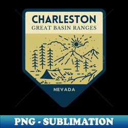 Charleston peak - Great Basin Ranges Nevada - PNG Sublimation Digital Download - Perfect for Sublimation Art