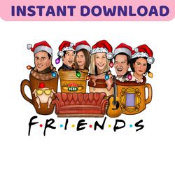 Funny Friends TV Show Christmas Vibe PNG Download