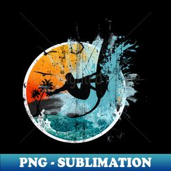 Summer Surfing - Retro PNG Sublimation Digital Download - Transform Your Sublimation Creations