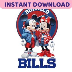 Buffalo Bills Mickey And Minnie Mouse PNG Download