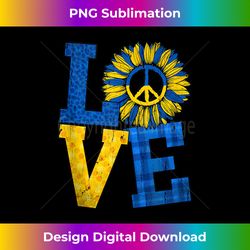 Retro Leopard Print Sunflower Ukraine Flag Love Peace Tank Top - Classic Sublimation PNG File - Rapidly Innovate Your Artistic Vision