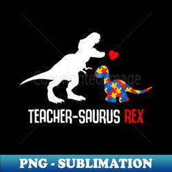Teacher Saurus Dinosaur - PNG Transparent Sublimation Design - Unleash Your Creativity