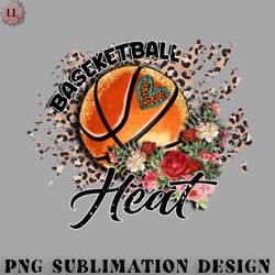 basketball png aesthetic pattern heat basketball gifts vintage styles