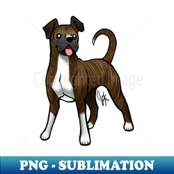 dog - boxer - natural brindle - exclusive png sublimation download - defying the norms