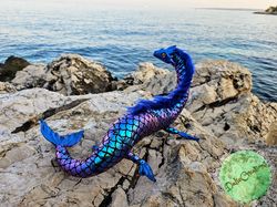 Dirsa - Serpent sea dragon, water dragon, sea dragon doll, artdoll serpent, artdoll dragon, polymer clay dragon artdoll,