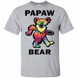 Grateful Papaw Bear Funny T-shirt Father Day Gift VA06