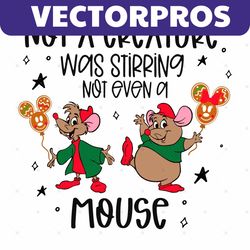 Not A Creature Was Stirring Not Even A Mouse SVG Cricut Files