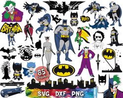 Batman Svg Bundle, Batman Symbol Svg, Superhero SVG Bundle, Comic svg Bundle