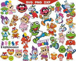 Disney The Muppets Svg Bundle, Muppets Babies SVG, Sesame Monsters SVG, Street Monsters Svg, Monster Svg Bundle