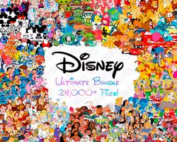 Mega Bundle Disney World Characters Svg, Magic Kingdom Svg Png