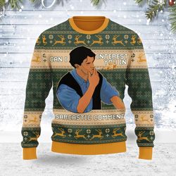 ugly christmas sweater can i interest you in a sarcastic comment for men women