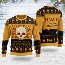 Ugly Christmas Sweater Hamlet William Shakespare For Men Women