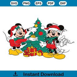 Cute Mickey Very Merry Xmas Party SVG File For Cricut
