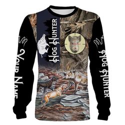 Hog hunting Custom Name 3D All over print shirts &8211 personalized hunting gifts &8211 FSD233