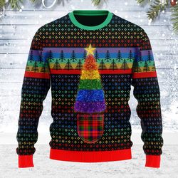 Ugly Christmas Sweater Lgbtq Christmas Tree For Men Women