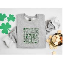 Saint Patrick's Day Shirt, March 17 Shirt, Shamrock Shirt, Heart Shamrock Shirt, Lucky Shirt, Irish Shirt, St. Paddy's D
