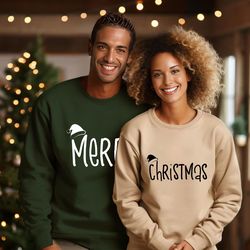 Christmas Couple, Merry Christmas Sweatshirt, Christmas Sweatshirt, Holiday Sweatshirt, Merry Sweatshirt, Christmas Swea