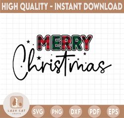 Buffalo Plaid Merry Christmas, Christmas PNG Digital Design, Winter Holidays png, Christmas Sublimation Digital Download