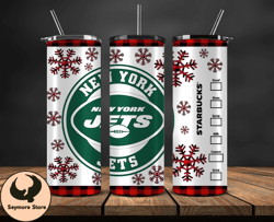 New York Jets Christmas Tumbler Png, NFL Merry Christmas Png, NFL, NFL Football Png 25