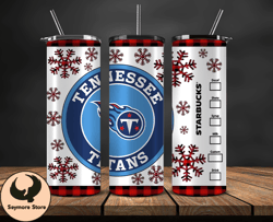 Tennessee Titans Christmas Tumbler Png, NFL Merry Christmas Png, NFL, NFL Football Png 32