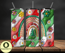 Grinchmas Christmas 3D Inflated Puffy Tumbler Wrap Png, Christmas 3D Tumbler Wrap, Grinchmas Tumbler PNG 66