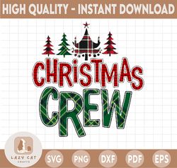 Christmas Crew Plaid Png, Christmas Crew Png, Christmas Crew Tree Png, Winter Holidays png, Christmas Png Sublimation Di