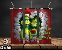 Grinchmas Christmas 3D Inflated Puffy Tumbler Wrap Png, Christmas 3D Tumbler Wrap, Grinchmas Tumbler PNG 37