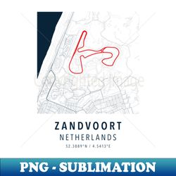 zandvoort circuit simple map - Premium Sublimation Digital Download - Bold & Eye-catching