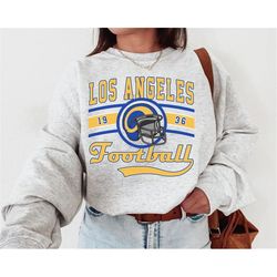 Los Angeles Football Vintage Style Comfort Colors Sweatshirt,Los Angeles Football Crewneck,Los Angeles Football Sweatshi