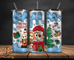 Christmas 20oz Tumbler Wrap PNG, Christmas 3D Inflated Puffy Tumbler Wrap Png, Grinchmas 20oz Png 269