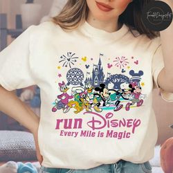 Mickey and Friends Run Disney Every Mile Is Magic Shirt, Walt Disney World runDisney 2024, Run Disney Marathon Shirt, Di