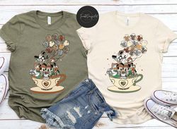 Mickey and Friends Tea Cup Balloons Disney Animal Kingdom Shirt, Leopard Disney Family Safari Trip Shirt, Wild about Dis