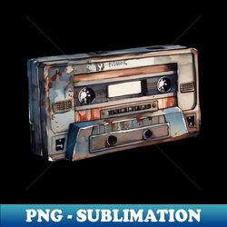 Retro Cassette Tape - PNG Transparent Sublimation File - Unleash Your Inner Rebellion