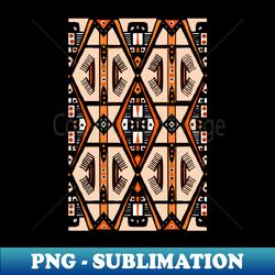 manjak african wax textile tribal mudcloth pattern orange - png transparent sublimation design - unlock vibrant sublimation designs
