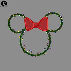 Mickey Wreath PNG, Funny Christmas PNG