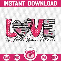 Love is All You Need Leopard Valentine's Day PNG, Valentine, Happy Valentine's Day Sublimation Design Downloads